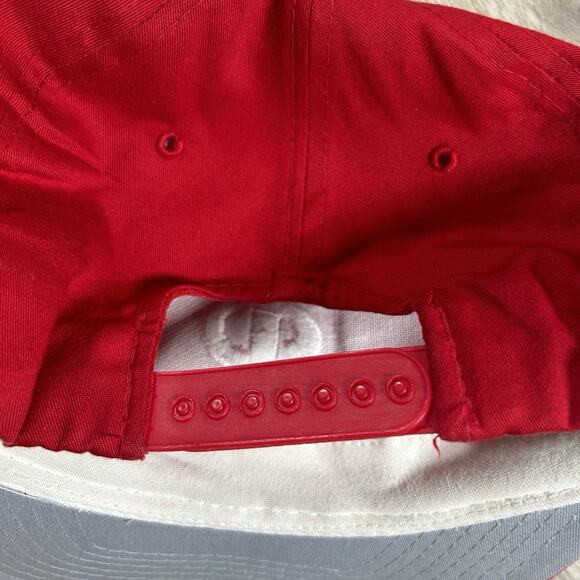 Vintage‎ New Era Philadelphia Phillies Hat Snapback MLB Baseball Red Cap - Picture 2 of 8